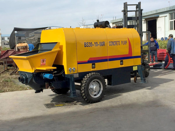 small concrete pump