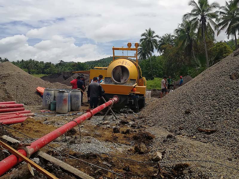 2018 07 ABJZ40C Concrete Mixer Pump in Manila, Philippines