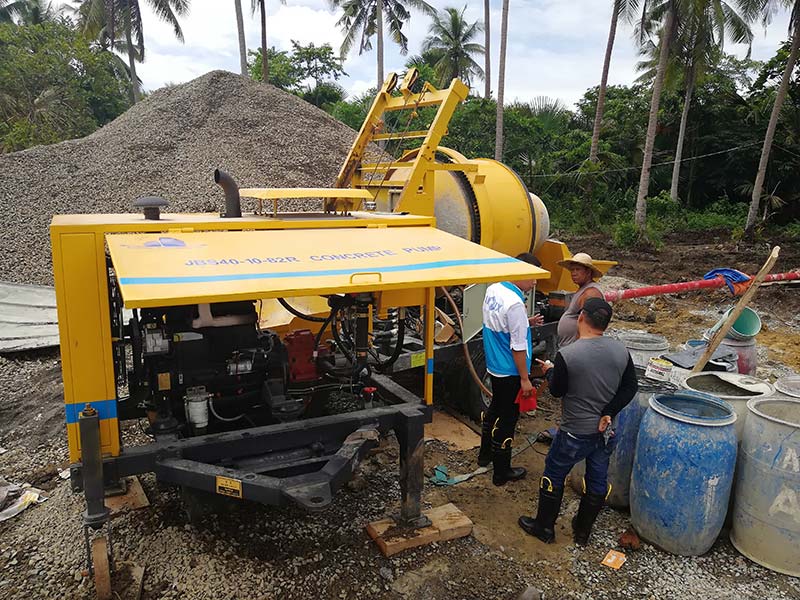 2018 07 ABJZ40C Concrete Mixer Pump in Manila, Philippines
