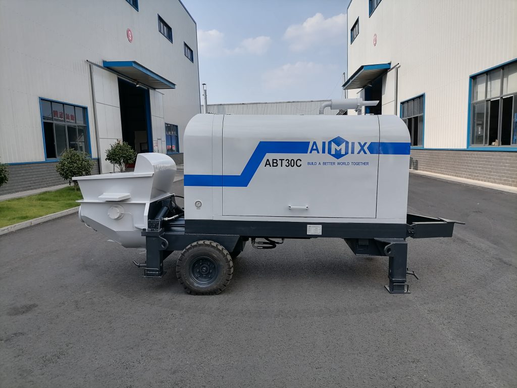 concrete trailer pump