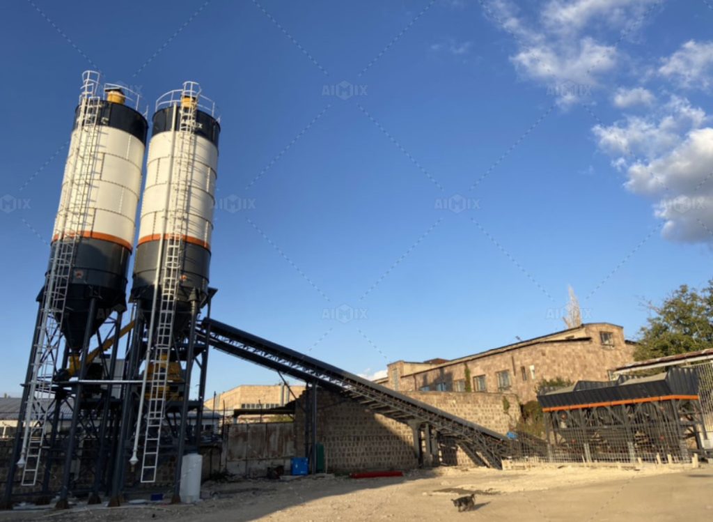 Stationary Concrete Plant with Large Capacity