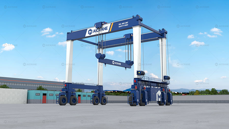 RTG rubber tyred gantry crane